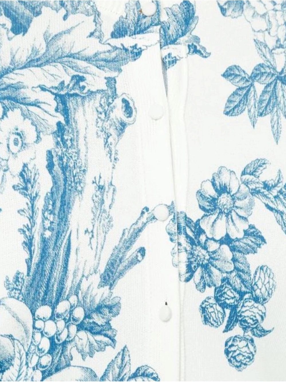 Oscar de la Renta NWOT Resort 2019 Toile Floral Cardigan Sweater S MSRP $1790 - Picture 6 of 6